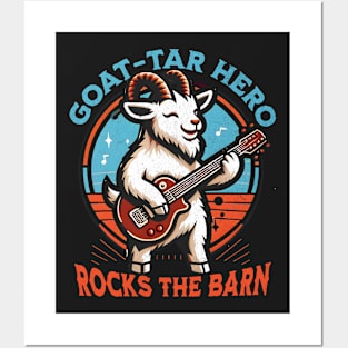 Guitar Playing Goat Posters and Art